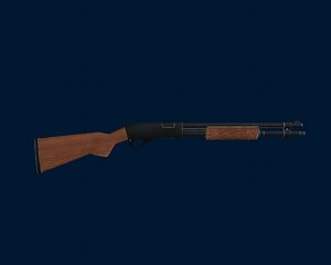 remington 870 3D model