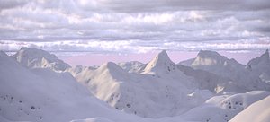3D THE ALPS WINTER LANDSCAPE 2024 model