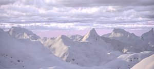 THE ALPS WINTER LANDSCAPE 2024