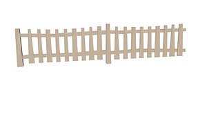 3D picked fence