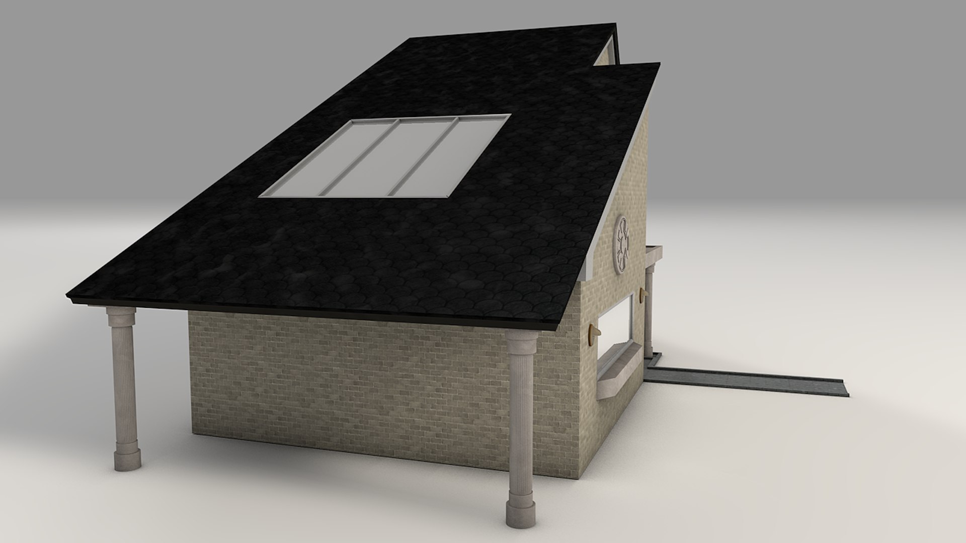 3d C4d Housing Rustic