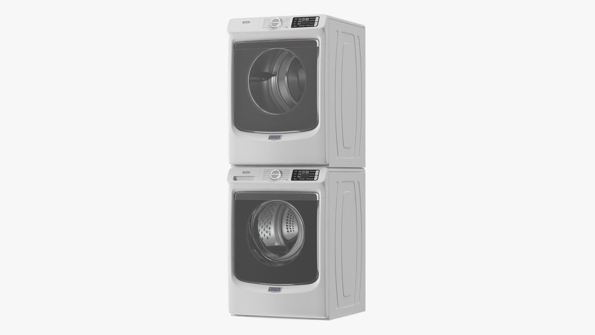 3D Maytag Washer And Dryer Set White Model TurboSquid 2062578