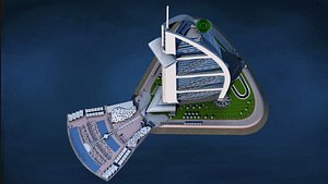 3D model burj al arab