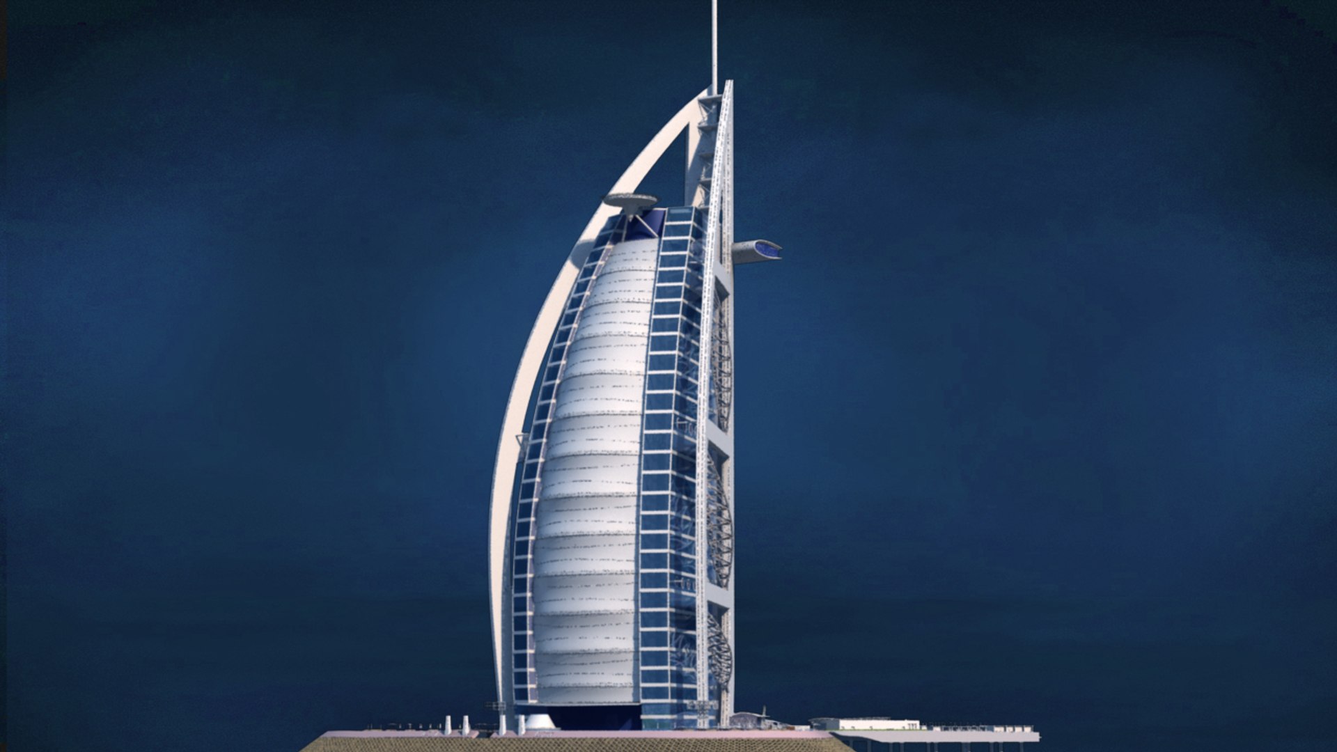 3D Model Burj Al Arab | 1148883 | TurboSquid