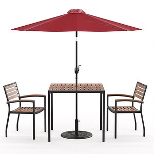 Garden patio bistro furniture set