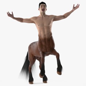 Centaur Mythical Creature Fur Rigged