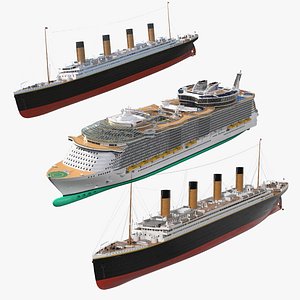 3D Cruise Ships Collection model