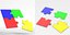 3D 2x2 jigsaw puzzle pieces