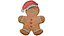Gingerbread Low-poly 3D model