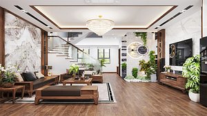 Natural Wood Interiors Blending Tradition with Modern Elegance - Sneechvn - MAX