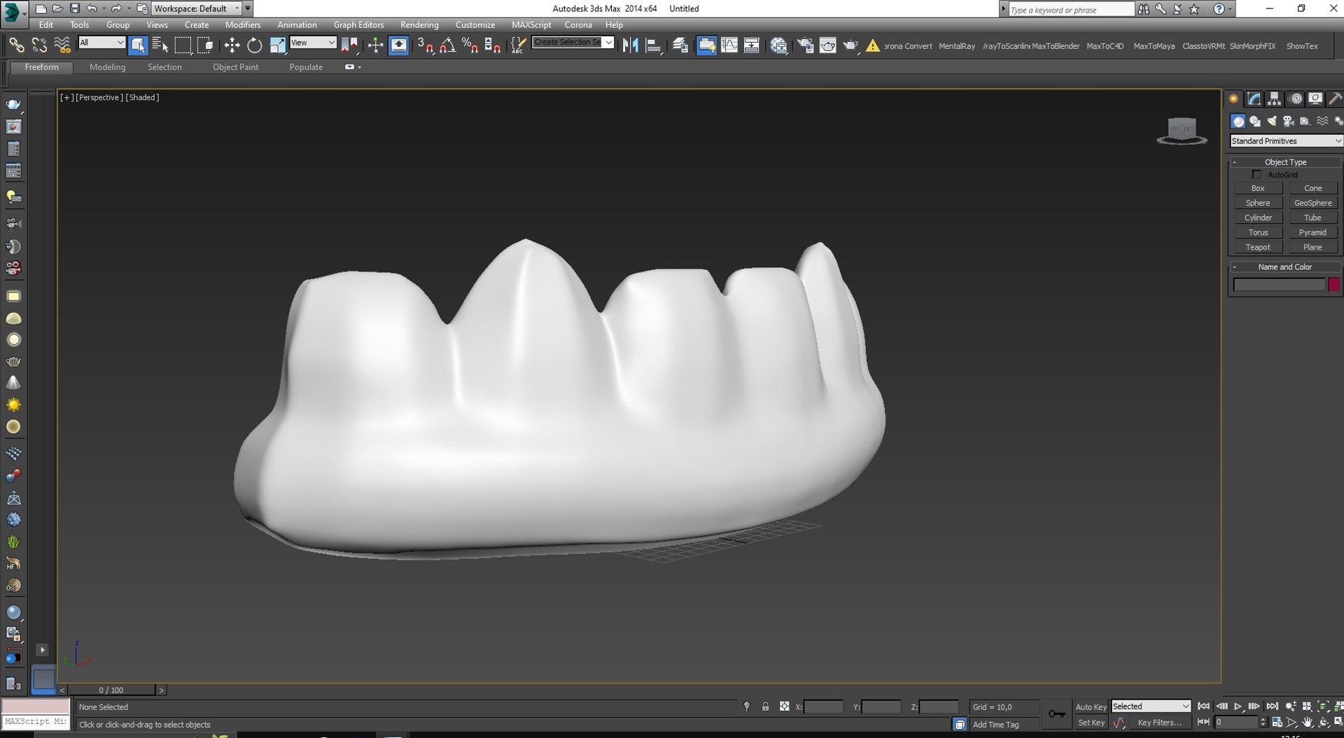 Gummy Teeth Candy for 3D Print 3D model preview