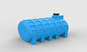 plastic water tank 02 3D model 3D model