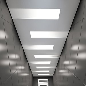 3D suspended ceiling light