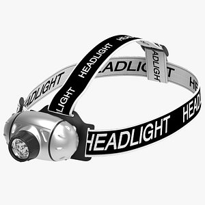 headlamp headband 3D model