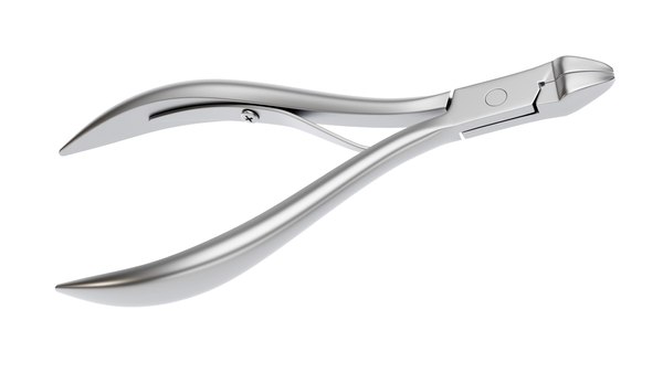 Stainless Steel Cuticle Nipper 3D model