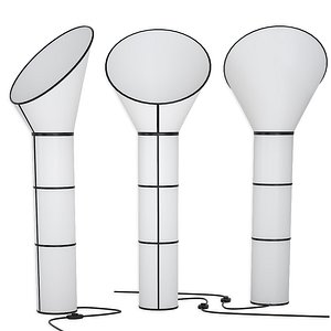 3D model floor standing designheure lampadaire