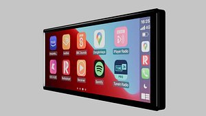 3D model Car Infotainment Screen
