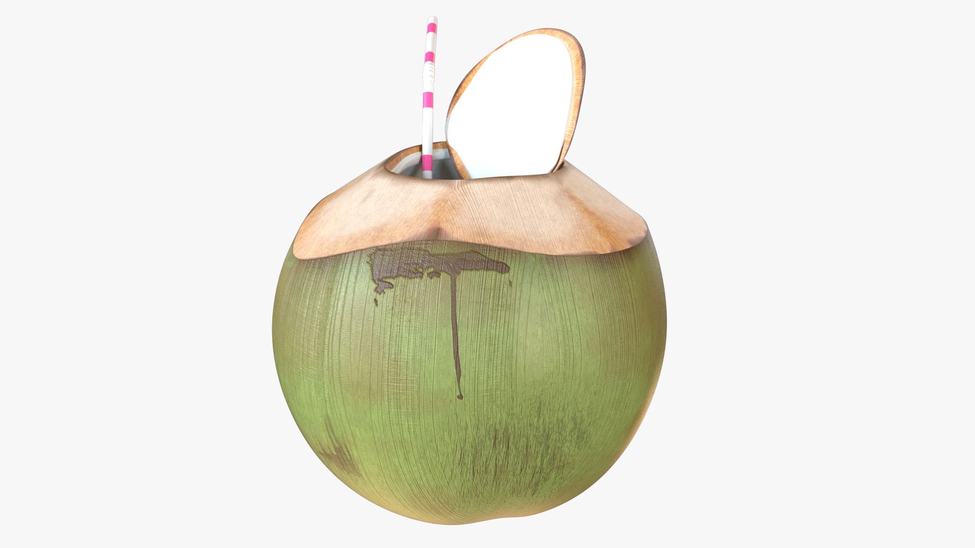 3D Tender Coconut Model - TurboSquid 2127937