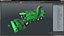 Beet Harvesting Machine Green 3D model
