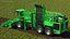Beet Harvesting Machine Green 3D model