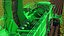 Beet Harvesting Machine Green 3D model