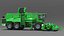 Beet Harvesting Machine Green 3D model