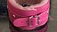 Leather Handcuffs Pink with Fur