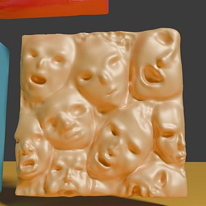 Tiles With Animals and Faces and Skulls
