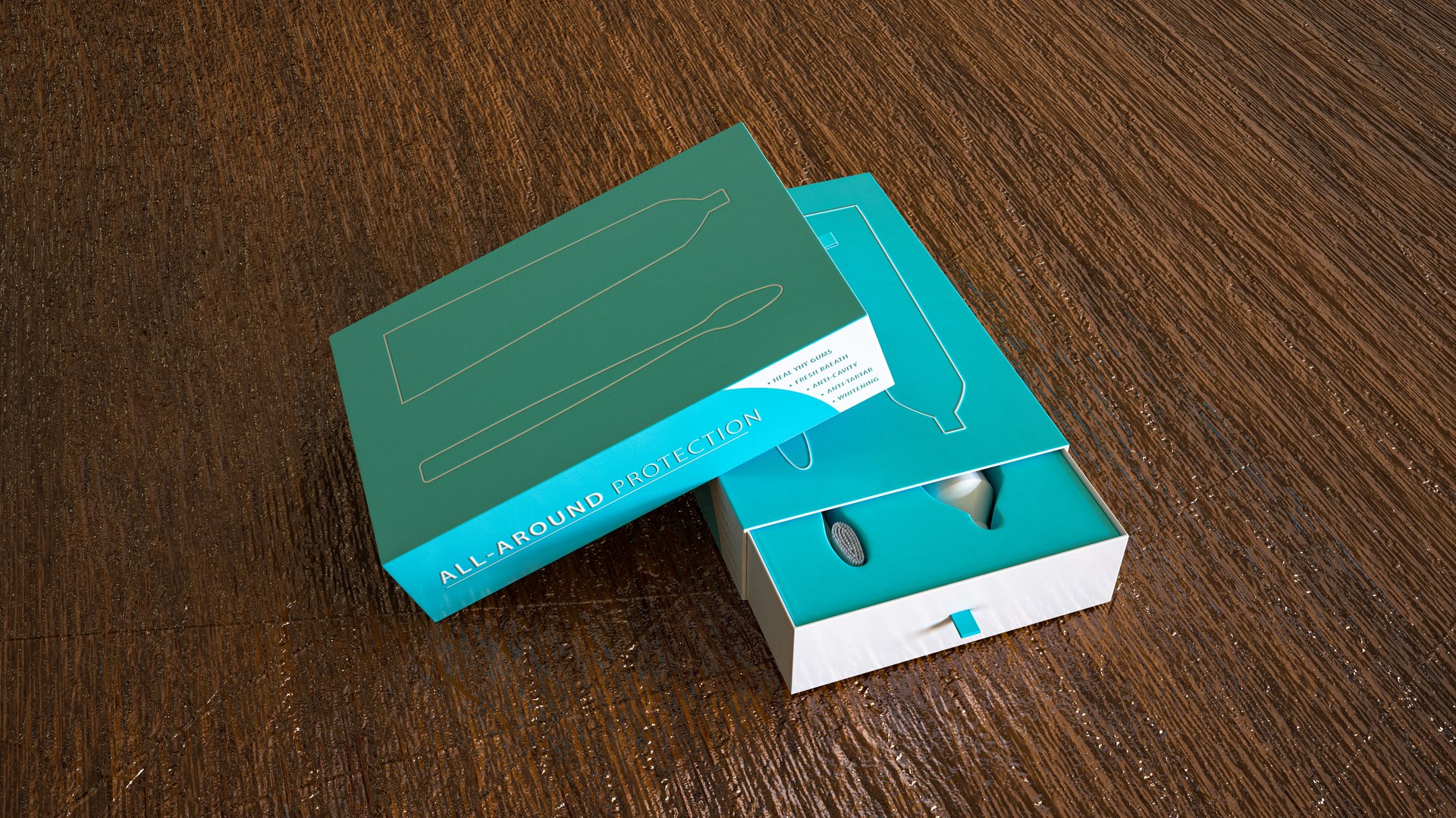 Packaging box Toothbrush Toothpaste 3D model TurboSquid 1724573
