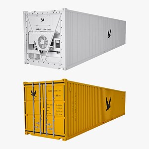 3D 40 ft Shipping Containers Collection