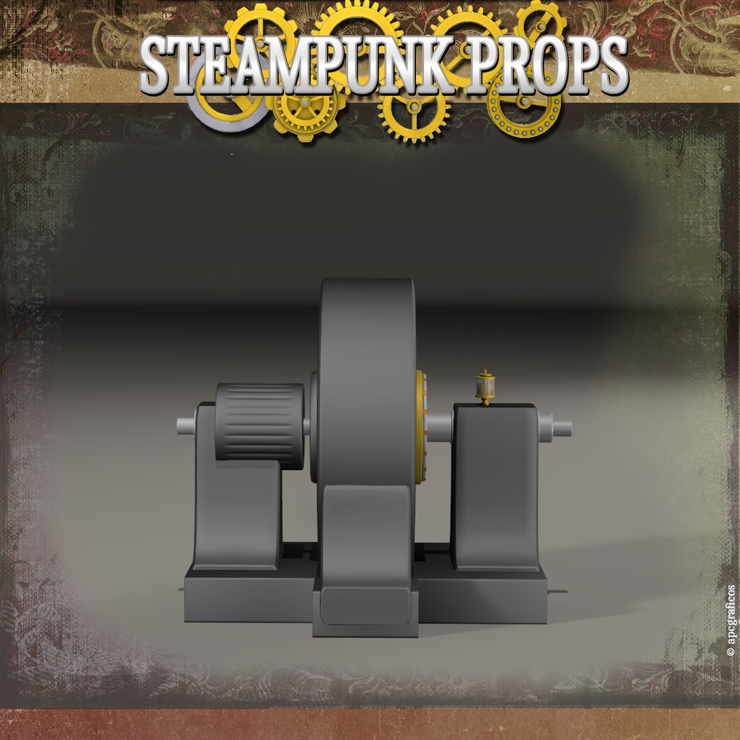 3D model steampunk steam engine - TurboSquid 1259504