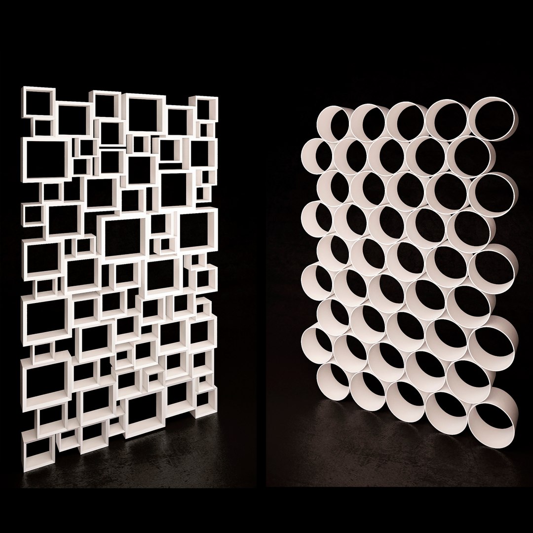 3D Model Decorative Partition Set 03 - TurboSquid 1410544