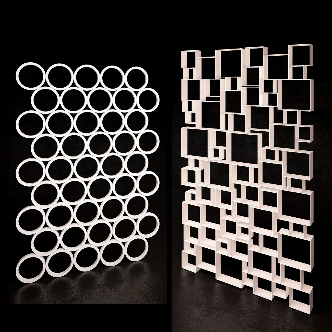 3D Model Decorative Partition Set 03 - TurboSquid 1410544