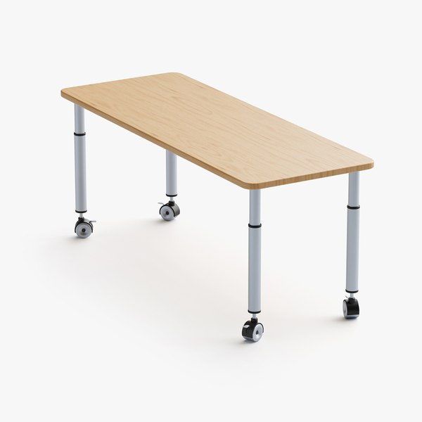 Child Desk with Adjustable Height PBR 3D