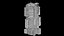 Sci-Fi futuristischer Cyberpunk Sci-Fi City Building Wolkenkratzer 47