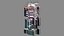 Sci-Fi futuristischer Cyberpunk Sci-Fi City Building Wolkenkratzer 47