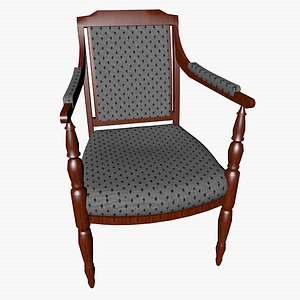 chair padding 3d 3ds