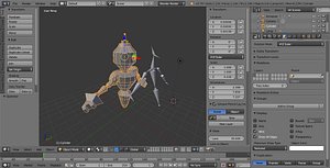 machine robot 3D model