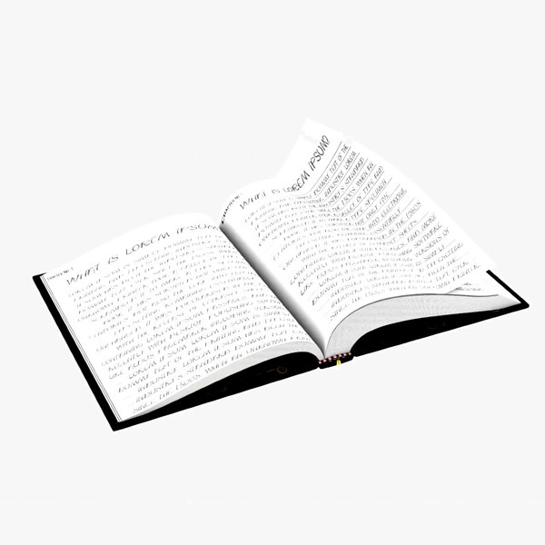 3D модель Книга в черной обложке - TurboSquid 2063559