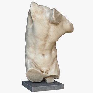 3D fawn torso