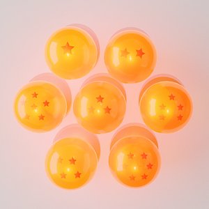 3D tHE 7 Dragon balls