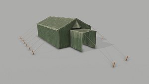 TentMilitary Tent PBR - A 3D model