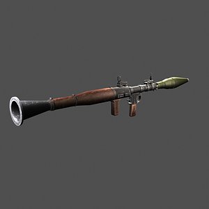 3D rpg-7 gun weapon