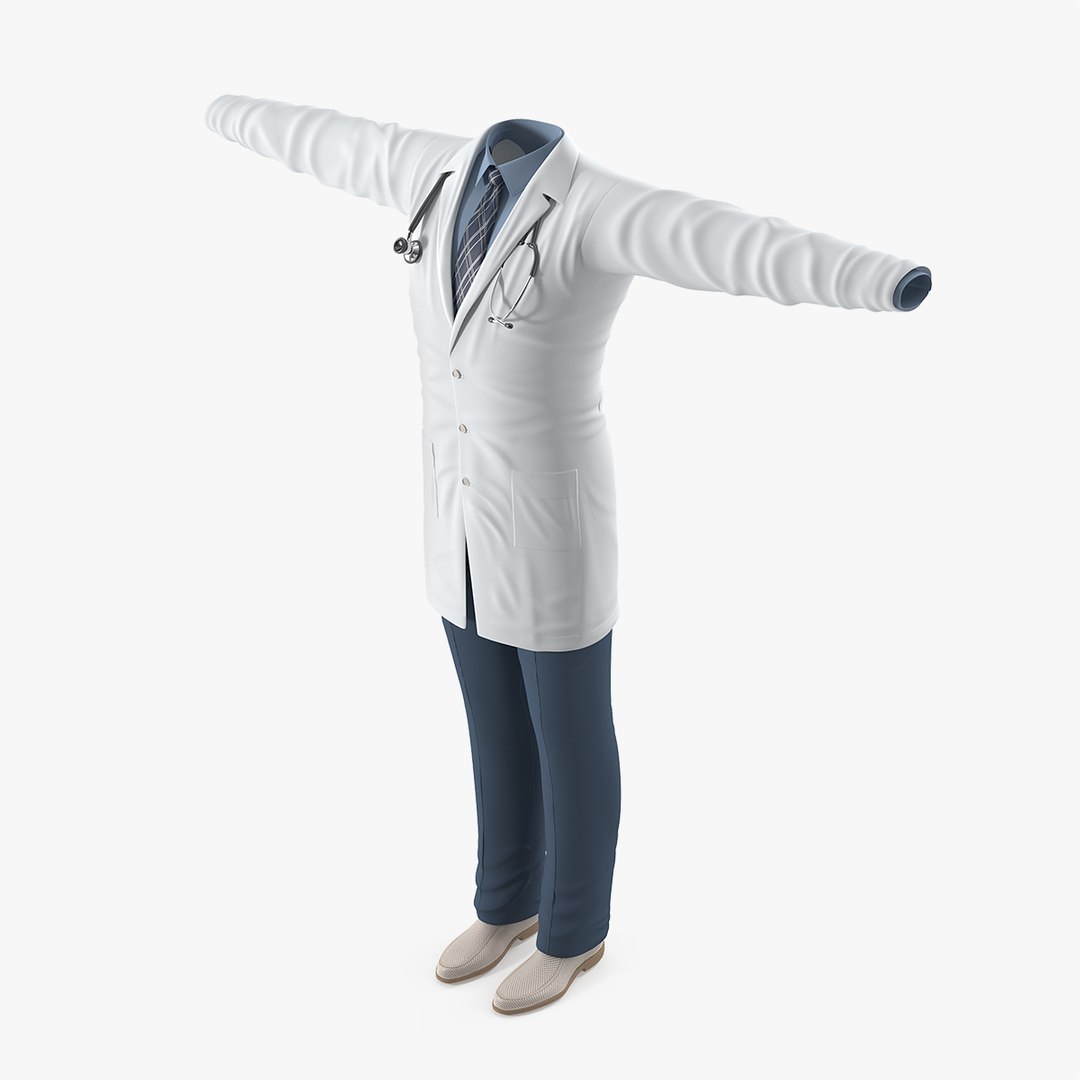 Doctor Clothes 3D model preview