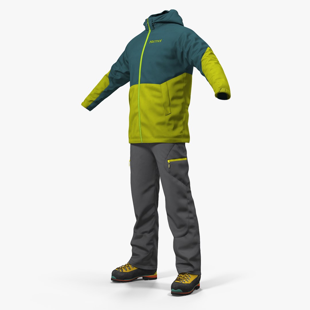 Winter Sportswear 3D model preview