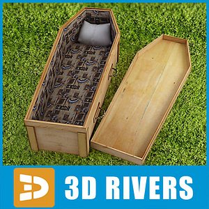 Light wood coffin by 3DRivers