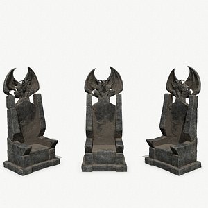 3D DevilStoneThrone