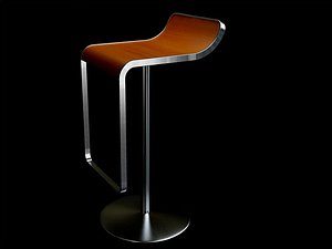 lem bar stool 3d model