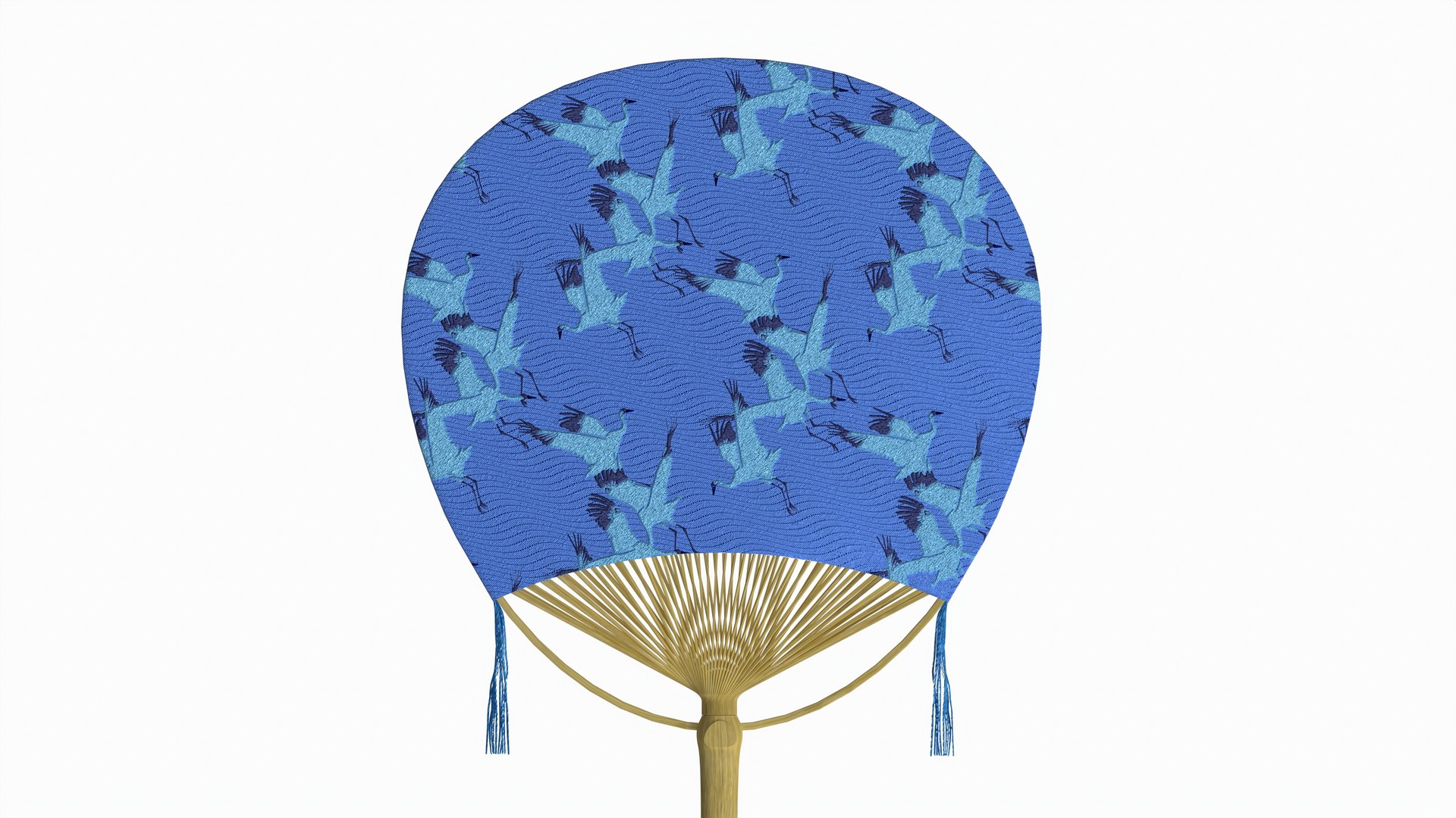 Japanese Hand Fan Uchiwa 01 3D Model TurboSquid 2134519