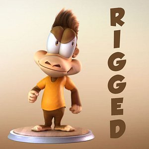 Maya Cartoon Character Monkey